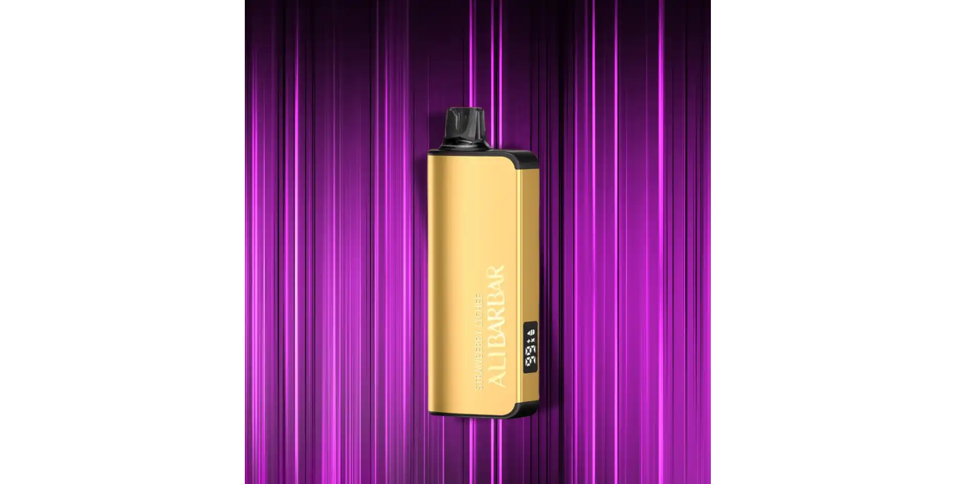 Gold-colored vaping device.