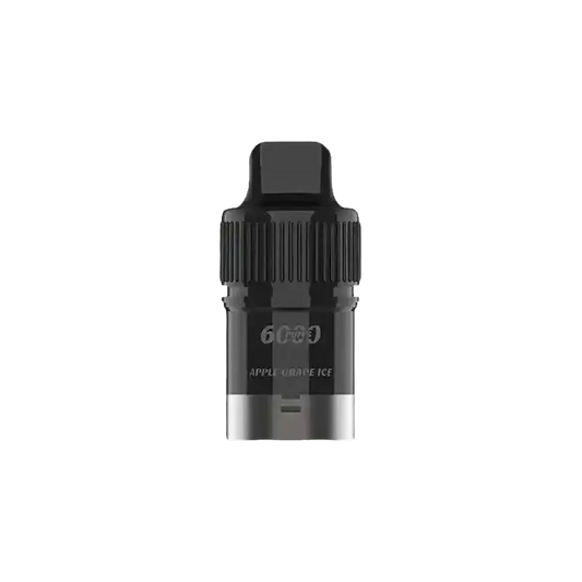 IGET Bar Plus apple grape ice vape cartridge, black silver 60W textured grip