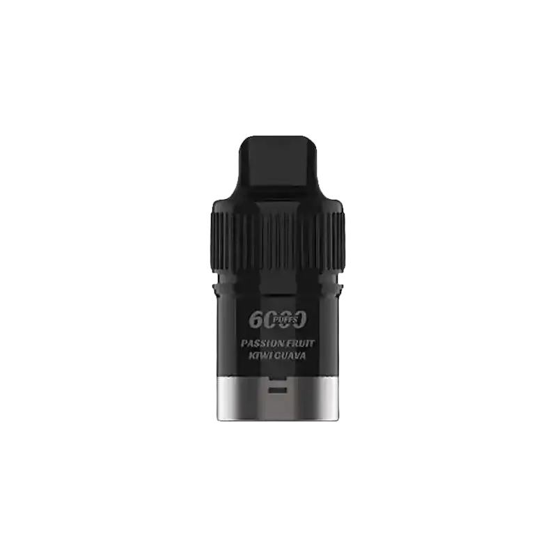 IGET Bar Plus black vape cartridge with 6000 puffs passion fruit kiwi guava flavor
